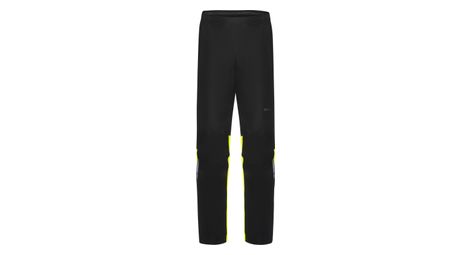 men s gore wear glidewheel gore tex waterproof pants black fluorescent yellow