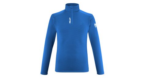 Forro polar intense 1/2 zip azul de mijo