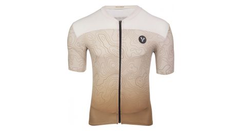 Maillot manches courtes lebram grand ballon beige sable coupe ajustee