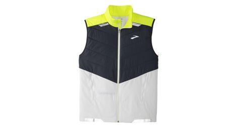Veste thermique reflechissante brooks run visible gris blanc