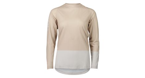 Maglia a manica lunga poc mtb pure beige/grey donna m