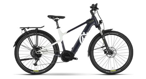 Velo de ville electrique husqvarna crosser 1 gent tektro m350 9v 500wh 27 5 bleu blanc 2023
