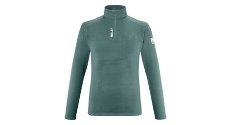 Forro polar millet intense 1/2 zip verde