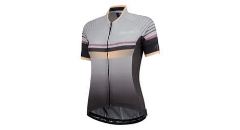 Maillot manches courtes velo rogelli impress - femme - gris/l'or