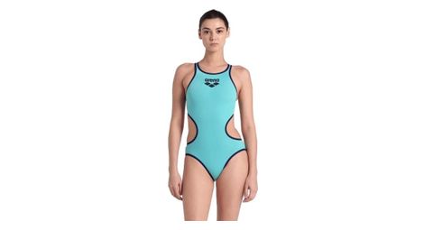 Maillot de bain femme arena one big logo bleu navy