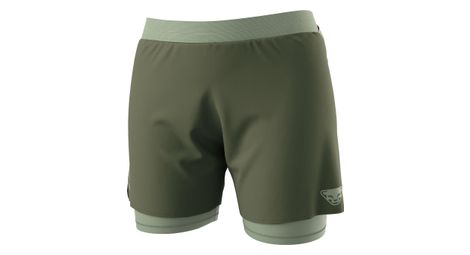 Dynafit alpine pro khaki women's 2-in-1 shorts