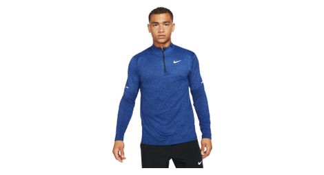 Haut 1/4 zip nike element bleu homme