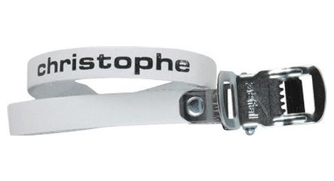 Zefal courroies christophe cuir blanc