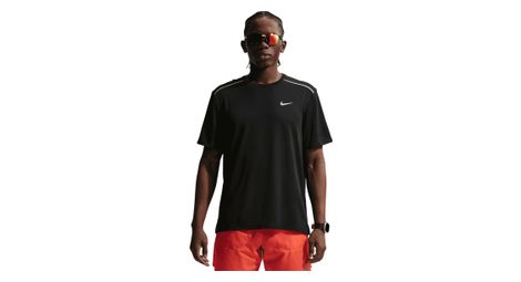 Nike Miler Kurzarm-Trikot für Herren, schwarz
