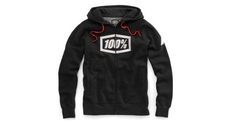 Felpa a Cappuccio 100% Syndicate Nera