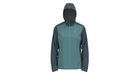 Odlo aegis 2.5l women's waterproof jacket grey/blue