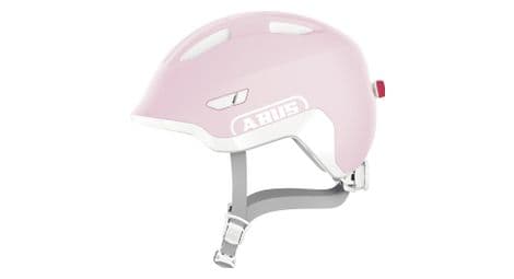 Casque enfant abus smiley 3.0 ace led rose clair pure