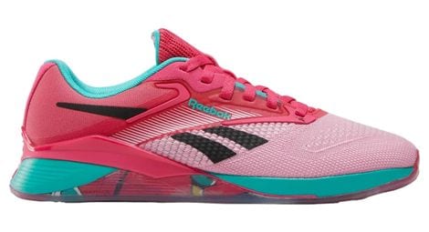 Chaussures de cross training reebok nano x4 rose/bleu femme