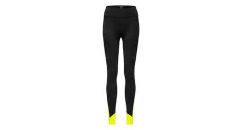 Collant long running femme gore wear concurve thermo noir/jaune