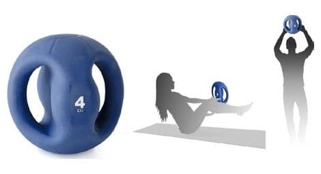 Medecine ball avec poignee tremblay 4 kg