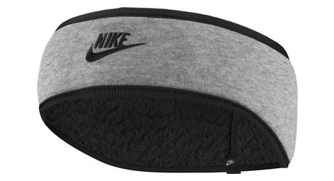 Nike club fleece 2.0 stirnband in grau