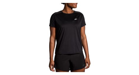 Maglia brooks sprint free 2.0 a manica corta da donna, nero