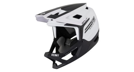 Casque integral kenny split blanc noir