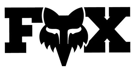 Aufkleber Fox F Head X 17.8 cm Schwarz