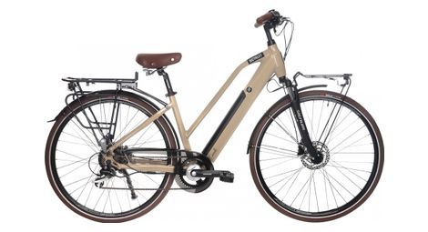 Bicicletta elettrica da città camille shimano acera/altus 8v 504 wh 700 mm beige ivory - prodotto ricondizionato