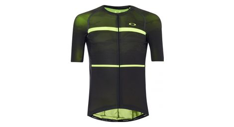 Oakley ss jersey jawbreaker road negro / hi-vis amarillo