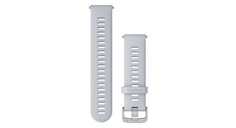 garmin quick release 22 mm silikonarmband weis grau silber