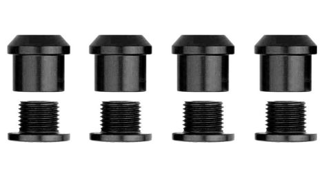 Kit de 4 vis cheminées alugear 6,5mm noir