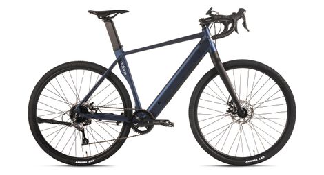 Adore vélo gravel électrique 28 aluminium vélo de route gtr-770 moteur arrière 35nm / 9,8ah bleu foncé mat