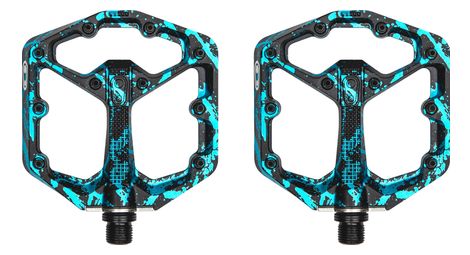 Paire de pédales plates crankbrothers stamp 7 small - splatter edition bleu