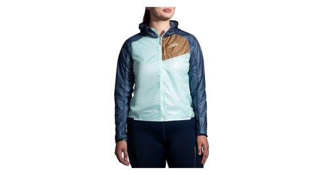Veste coupe vent brooks all altitude bleu femme