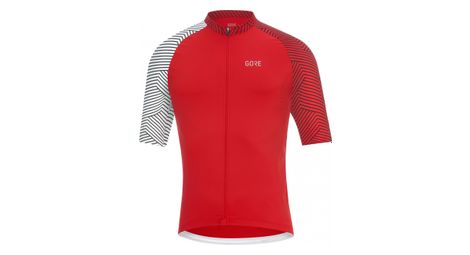 Maillot manches courtes gore c5 rouge/blanc