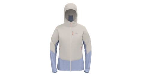 Chaqueta hibrida odlo ascent para mujer gris azul