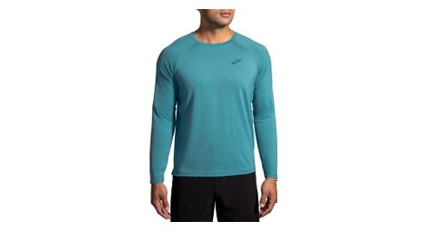 Brooks atmosphere 2.0 maglia a maniche lunghe blu uomo