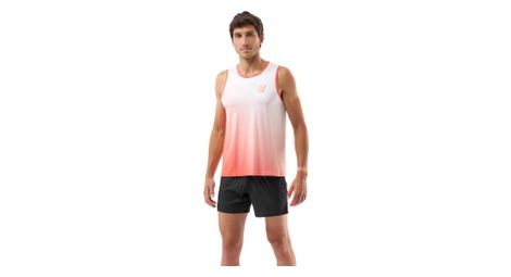 Débardeur Compressport Performance Rouge/Blanc Homme