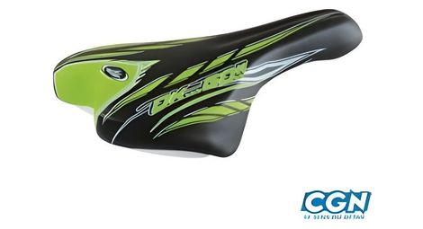 Selle enfant junior 20/24 pouces monte grappa 998 ok go noir/vert avec chariot de selle