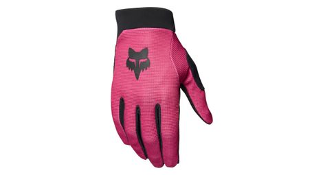 Guantes largos de MTB Fox Ranger rojos para niños