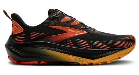brooks ghost trail men s trail running shoes black red orange