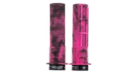 Dmr deathgrip thin grips con flange marble pink