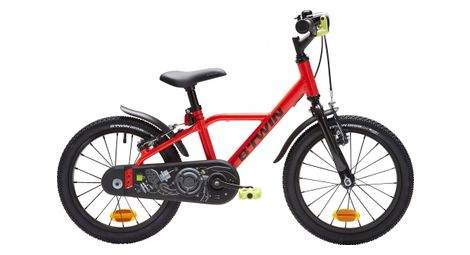 B'twin 900 alu racing 16'' kid's bike red 4 - 6 anni