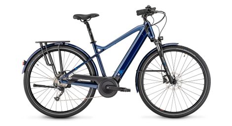 Velo de ville electrique moustache samedi 28 2 shimano altus 9v 500 wh 700mm bleu nuit 2023