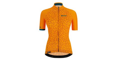 Maillot manches courtes femme santini tono chromosome jaune tuscany