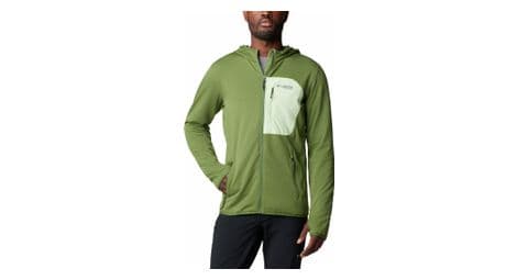 Columbia triple canyon grid pile con cappuccio verde xl