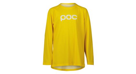 Maglia a manica lunga poc essential mtb aventurine yellow kids 10 anni