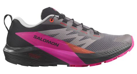 salomon sense ride 5 trailrunning schuhe schwarz pink