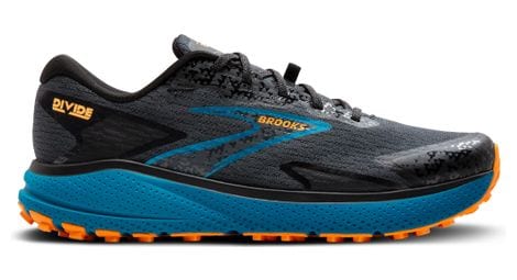 Chaussures trail brooks divide 5 noir/bleu homme