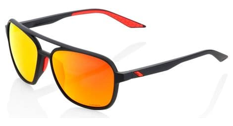 Damenbrille 100% kasia soft tact schwarz / spiegel hiper rot