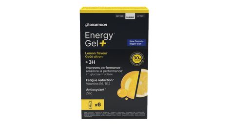 Gels énergétiques decathlon nutrition energy gel+ citron - 6x35ml