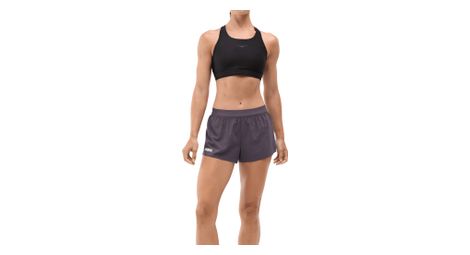 hoka race day split shorts women s gray