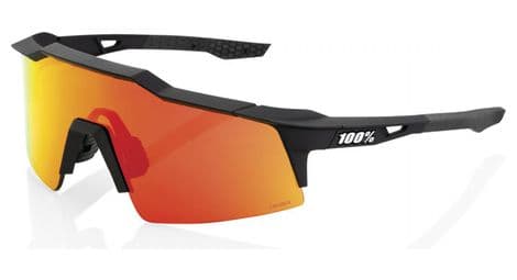 Lunettes 100% speedcraft sl soft tact noir - ecran hiper rouge