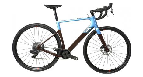 Gravel bike 3t exploro race torno sram force etap axs 12v 700 mm blau braun 2022